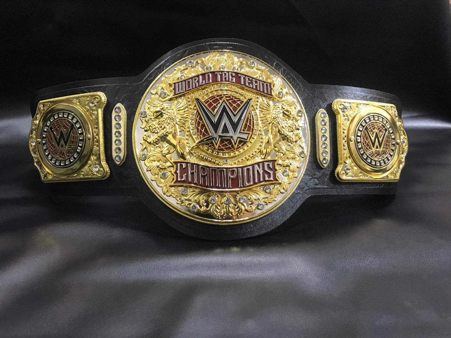 New World Tag Team Wrestling Championship Leather Belt – 10mm Diecast Brass | Adult Size