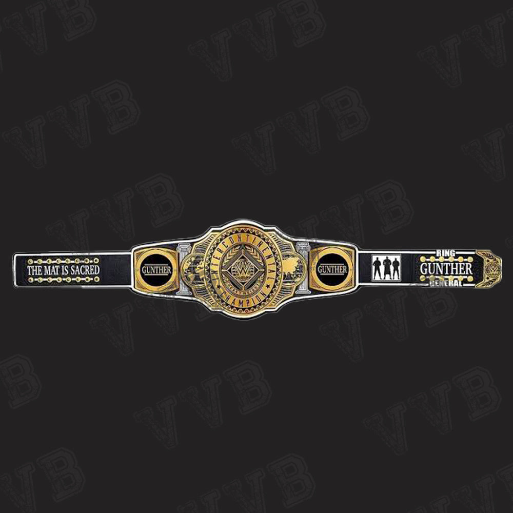 New “Gunther”Custom Signature Series Intercontinental Championship Leather Belt 4mm