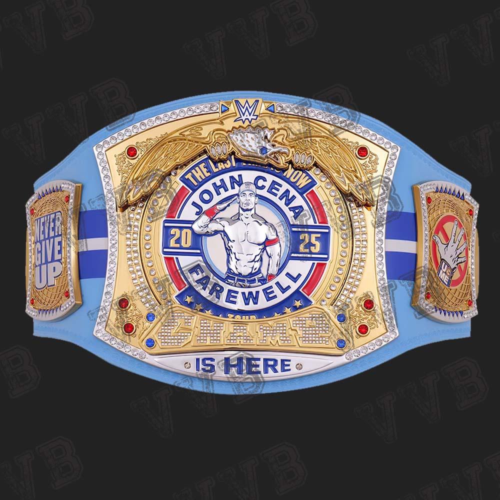 John cena Farewell Tour 2025 Toronto Spinner Championship Replica Title Belt 2mm Victory Vault Belts