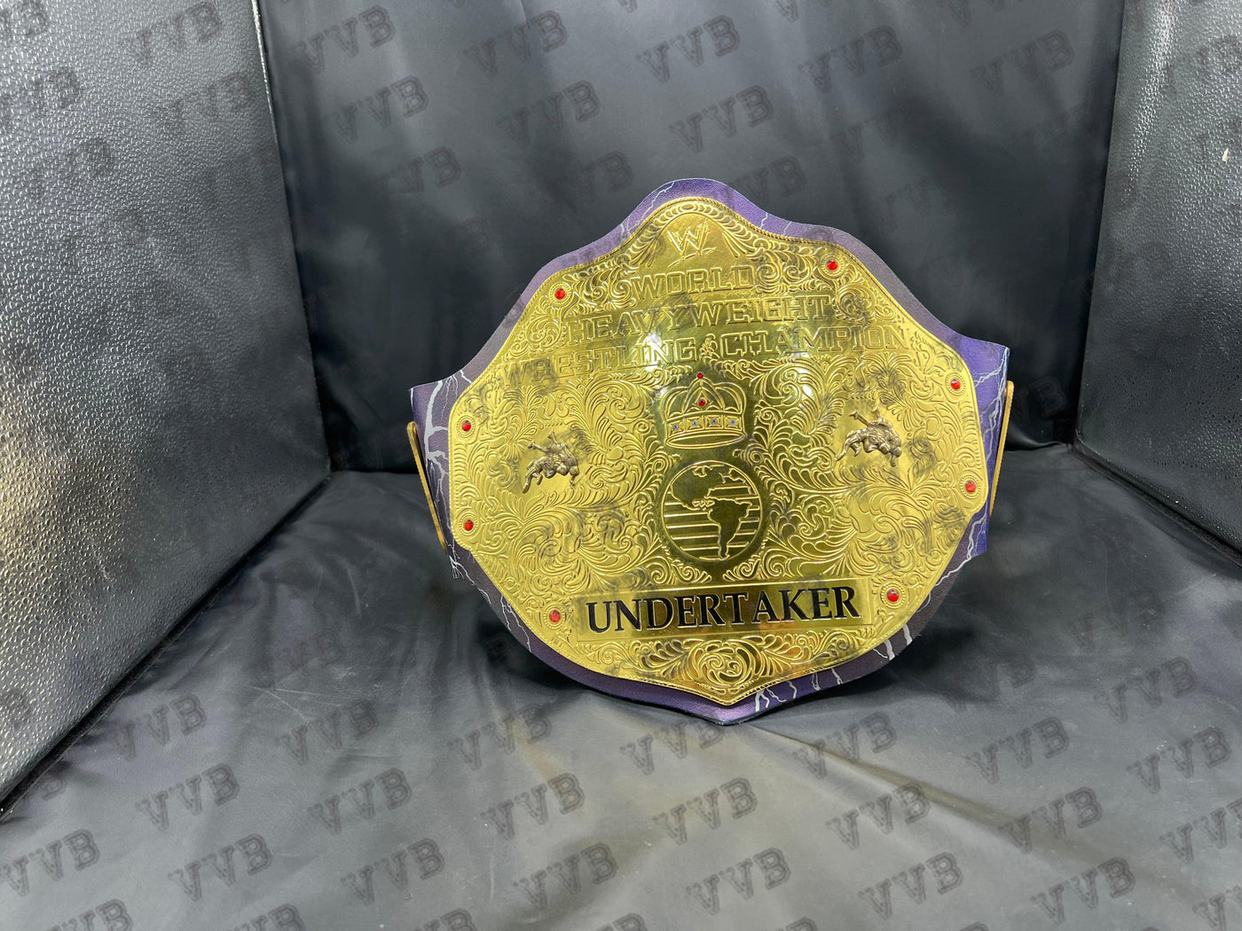 New Custom Big Gold Undertaker Championship Belt - Victory Vault Belts