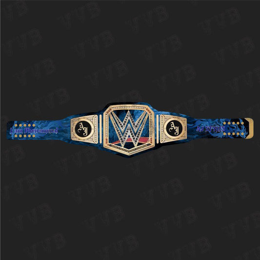 Custom AJ Styles Universal Heavyweight Championship Belt Title Wrestling 2mm Victory Vault Belts