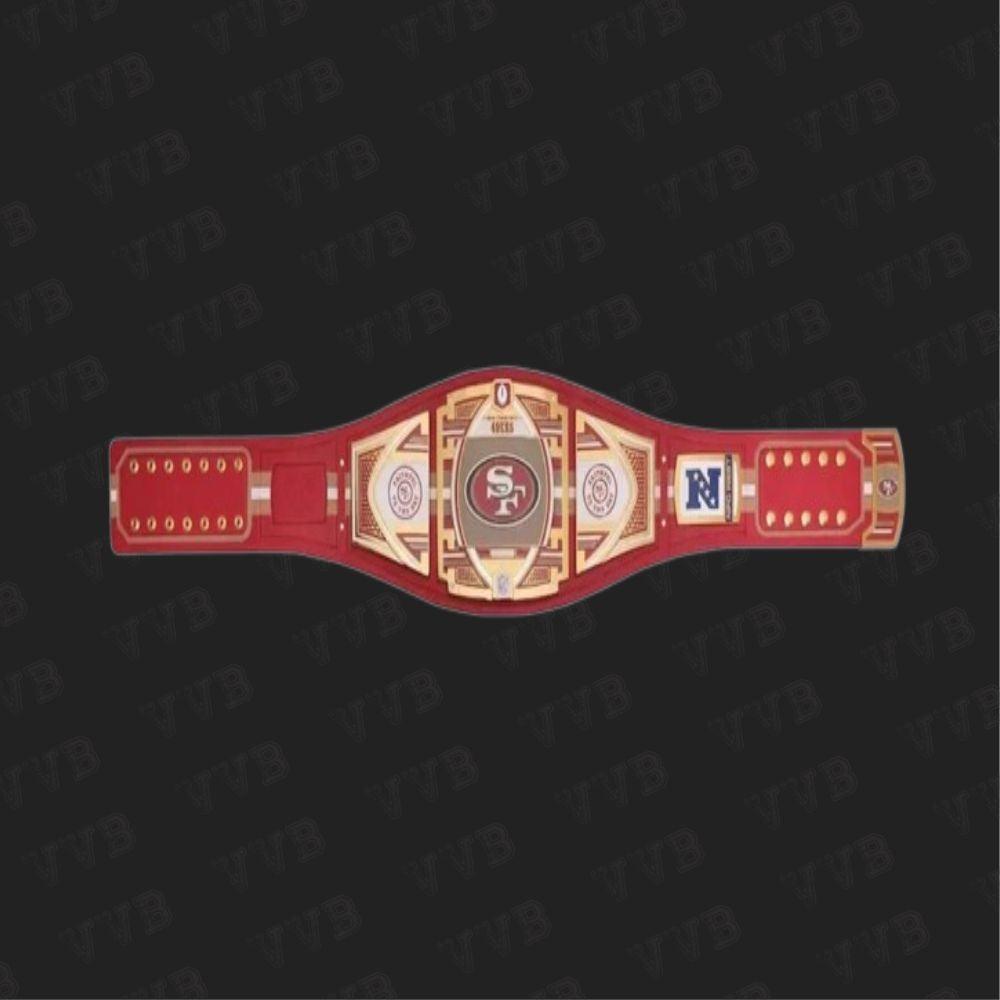 San Francisco 49ers WWE Legacy Championship Replica Title Belt 2mm Victory Vault Belts