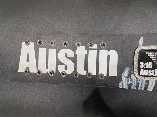 WF Attitude Era Stone Cold Steve Austin 3:16 Custom Championship Spinner Belt -Handcrafted Quality