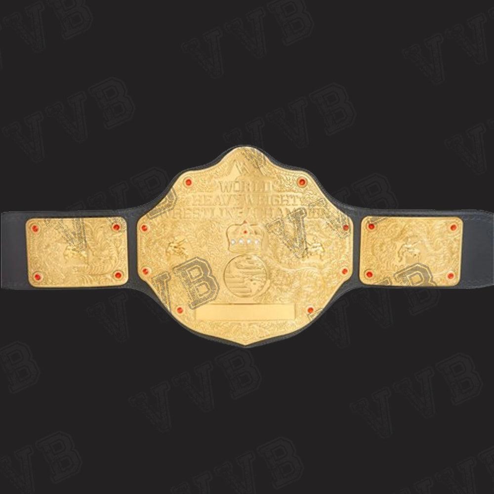 Big Gold World Heavyweight Wrestling Belt - Victory Vault Belts