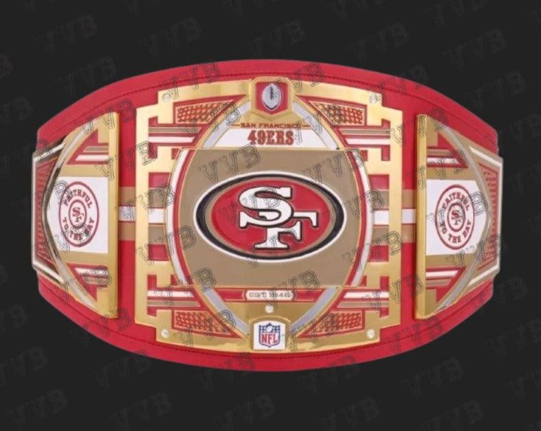 San Francisco 49ers WWE Legacy Championship Replica Title Belt 2mm Victory Vault Belts