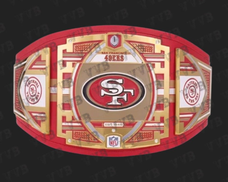 San Francisco 49ers WWE Legacy Championship Replica Title Belt 2mm