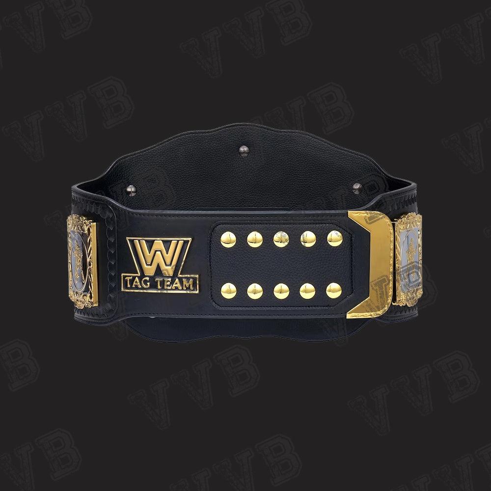 WWE Classic World Tag Team Championship Replica Title Belt - 4mm Brass Victory Vault Belts