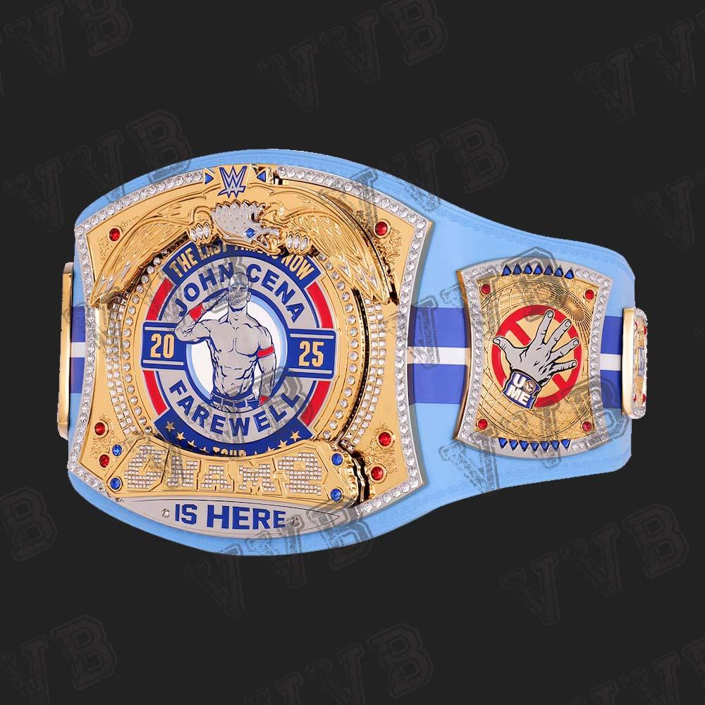 John cena Farewell Tour 2025 Toronto Spinner Championship Replica Title Belt 2mm Victory Vault Belts