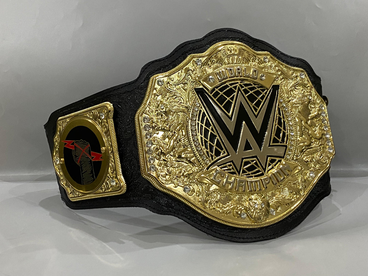 WWE CM Punk World Heavyweight Championship Replica Title Belt – 6MM Diecast Brass Wrestling Collectible Removeable Sideplates
