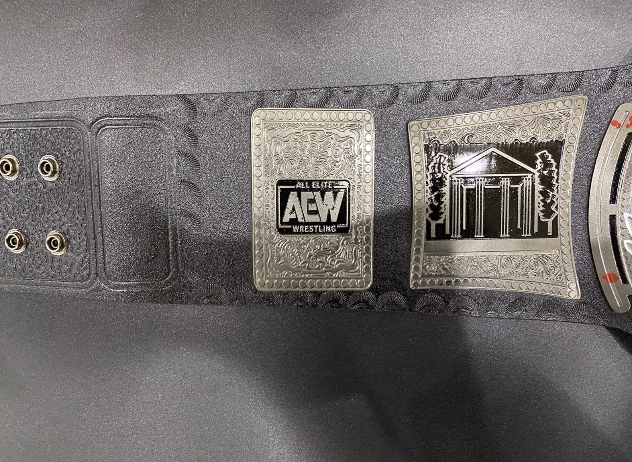 Custom Jack Perry TNT Championship Wrestling Title Belt – 2mm Brass Plates