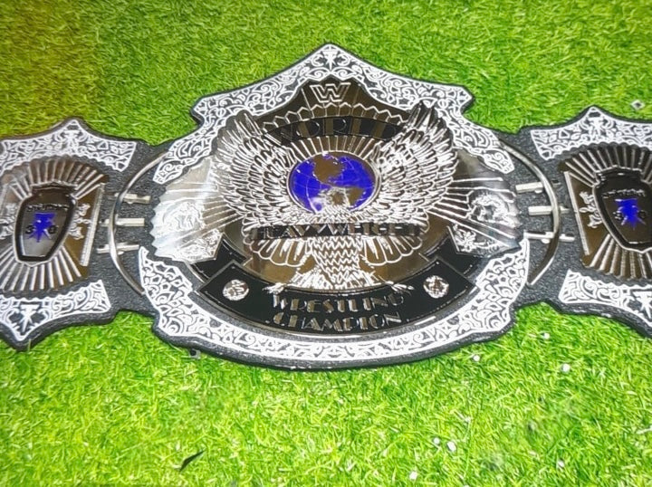 Pack of 2 – Undertaker Belt & Kane Signature Series Belt | 4mm Brass Plates | Premium Wrestling Championship Set