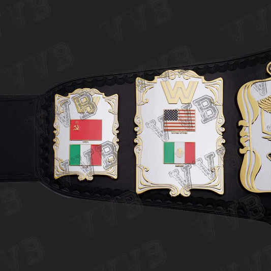 Andre the Giant World Heavyweight Championship Replica Title Belt – 4MM Brass Plate