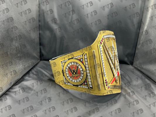 New Custom Gold World Heavyweight Championship Belt - Victory Vault Belts