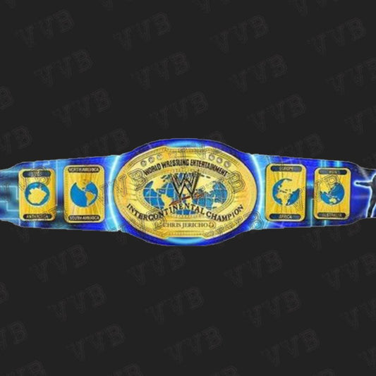 WWE Custom Chris Jericho Intercontinental ChampionShip Leather Belt 2mm Victory Vault Belts