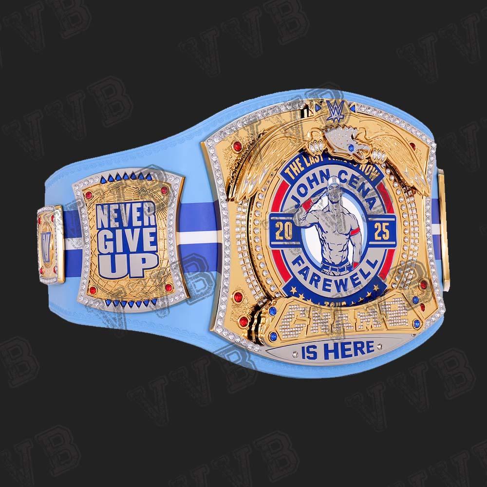 John cena Farewell Tour 2025 Toronto Spinner Championship Replica Title Belt 2mm Victory Vault Belts