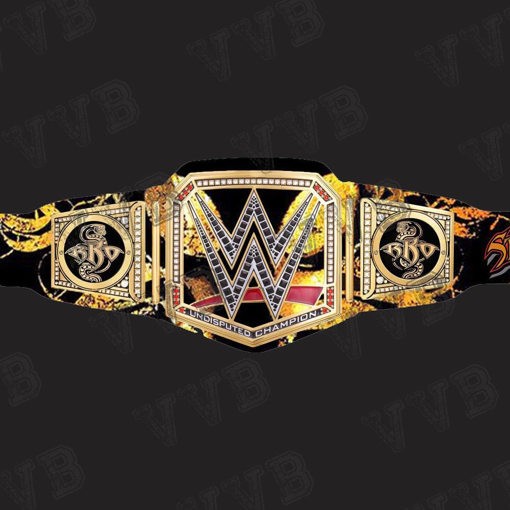 Randy orton Undisputed ChampionShip Leather Belt Wrestling Brass 6MM Diecast Victory Vault Belts