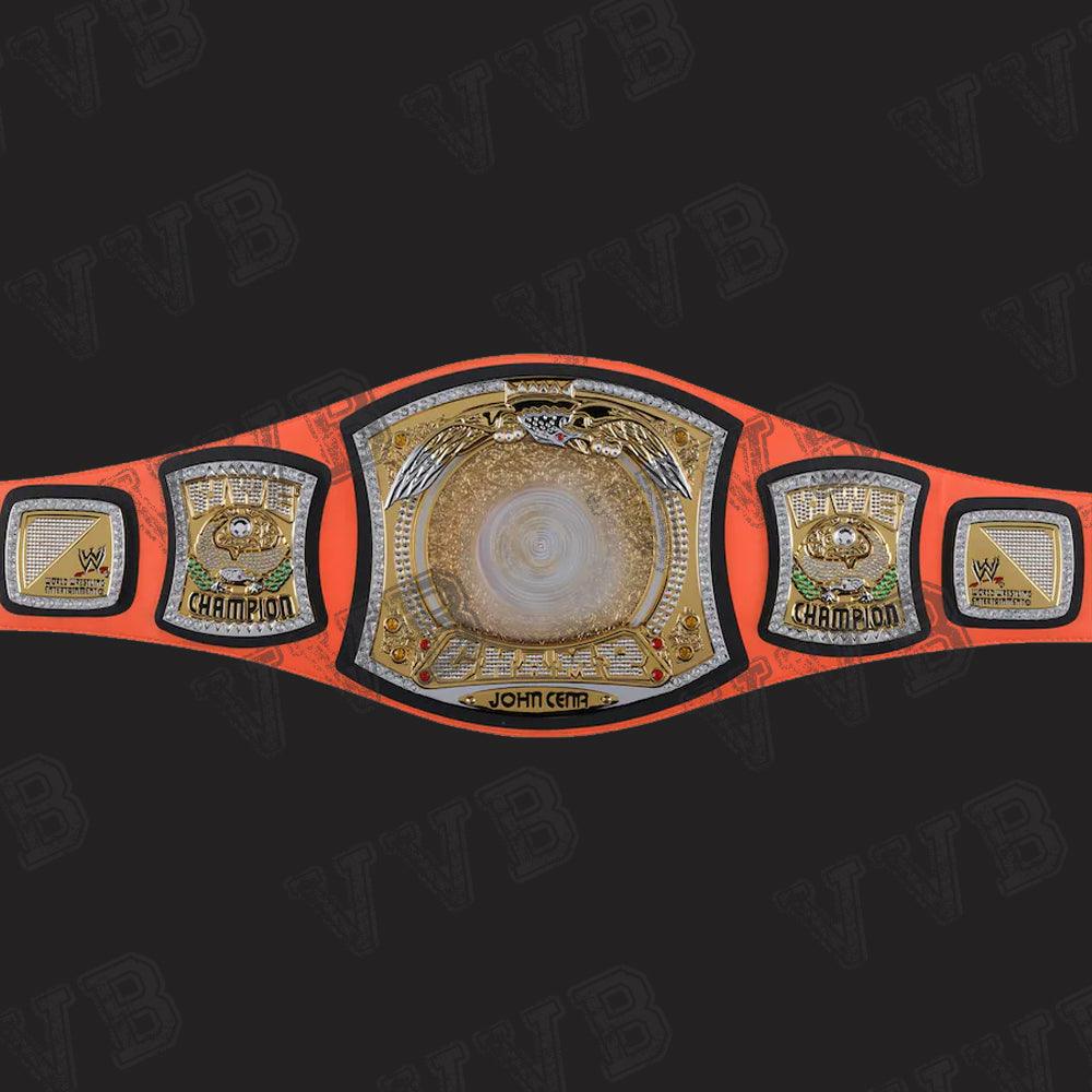 John Cena Autographed Signature Series Championship Spinner Replica Title Belt - 2mm Brass Victory Vault Belts
