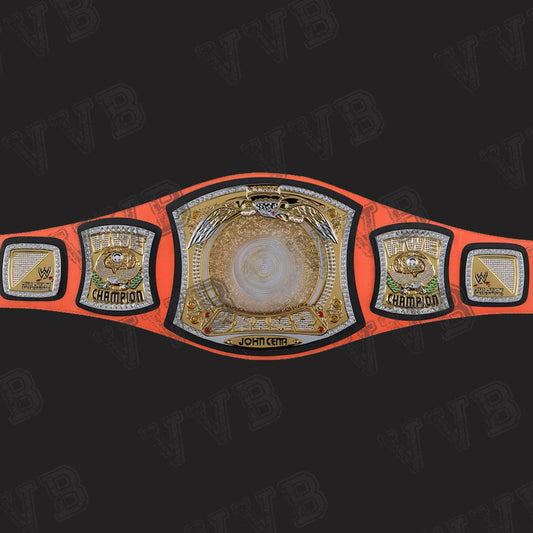 John Cena Autographed Signature Series Championship Spinner Replica Title Belt - 2mm Brass Victory Vault Belts