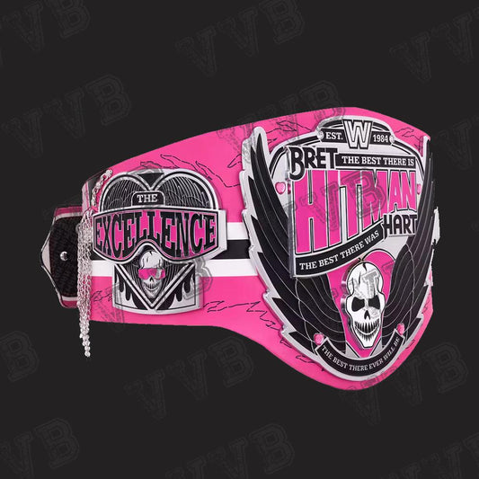 Bret Hart Legacy Championship Wrestling Replica Title Belt – 2MM Brass