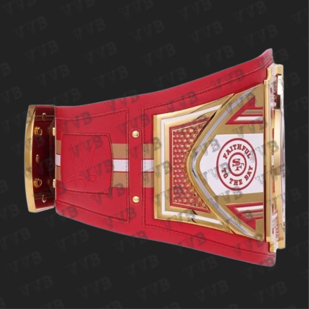 San Francisco 49ers WWE Legacy Championship Replica Title Belt 2mm Victory Vault Belts