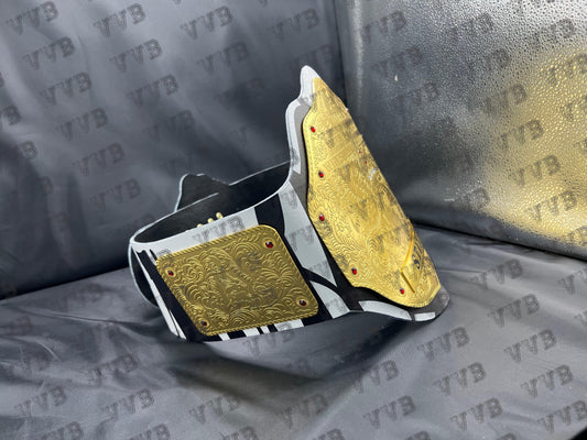 Custom Tribute To Sting Big Gold World Heavyweight Wrestling Belt - Victory Vault Belts