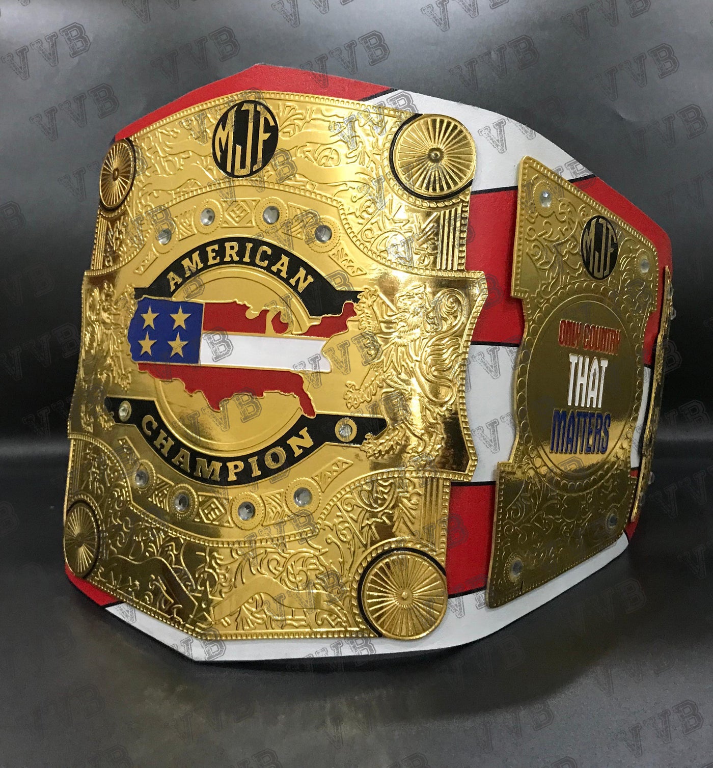 Custom MJF AEW American Heavyweight Wrestling Championship Belt 4mm Brass Replica