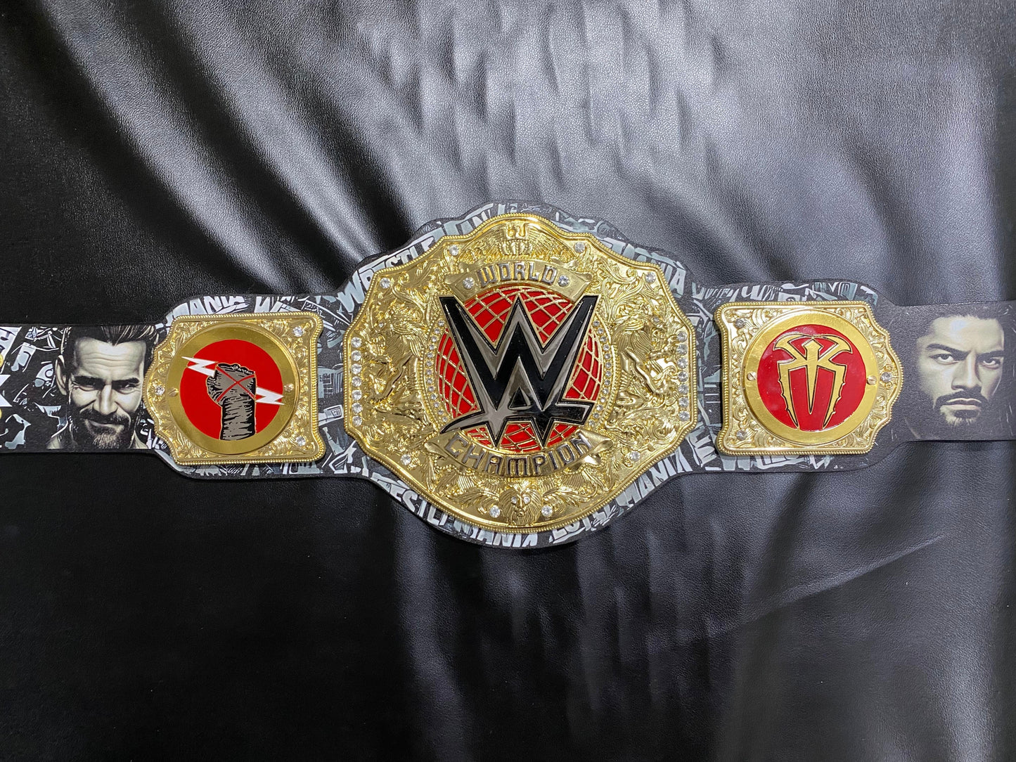 WWE WrestleMania 42 CM Punk vs Roman Reigns Championship Title Belt – Premium 6mm Die-Cast Collectible Belt