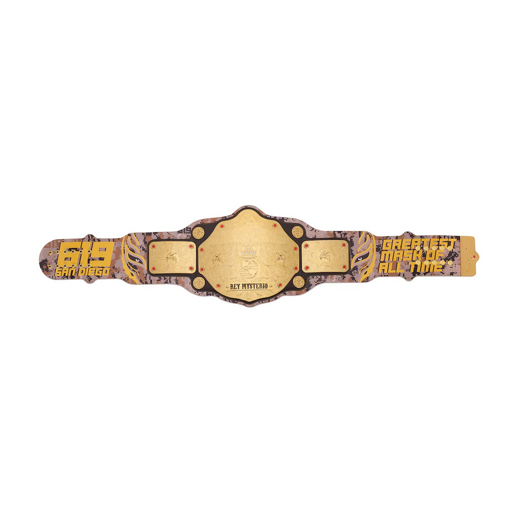 Rey Mysterio 619 San Diego Signature Series Championship Title Belt – 2mm Brass Replica (Premium Finish)