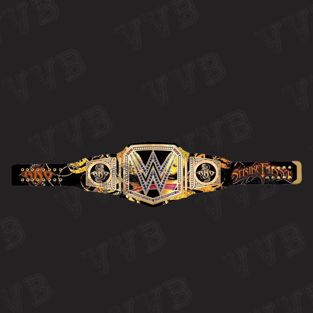 Randy orton Undisputed ChampionShip Leather Belt Wrestling Brass 6MM Diecast Victory Vault Belts