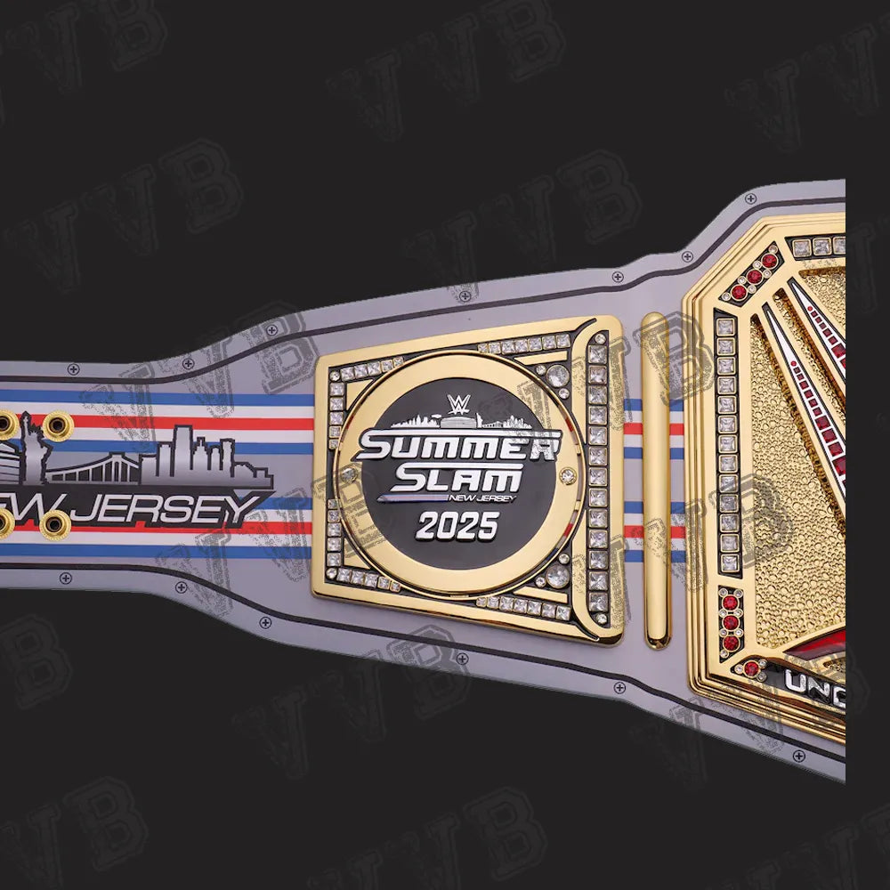 SummerSlam 2025 Undisputed Championship Belt – 6mm Diecast Replica Wrestling Title