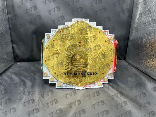 New Custom Rey Mysterio World Heavyweight Wrestling Belt - Victory Vault Belts