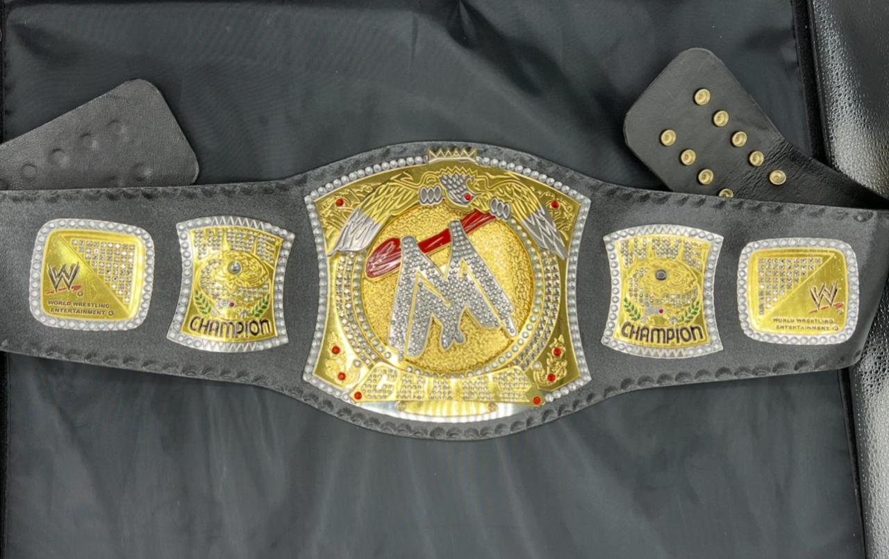Pack of 3 Wrestling Championship Belts – Spinner 2mm, Custom 4mm, US Title 6mm Diecast
