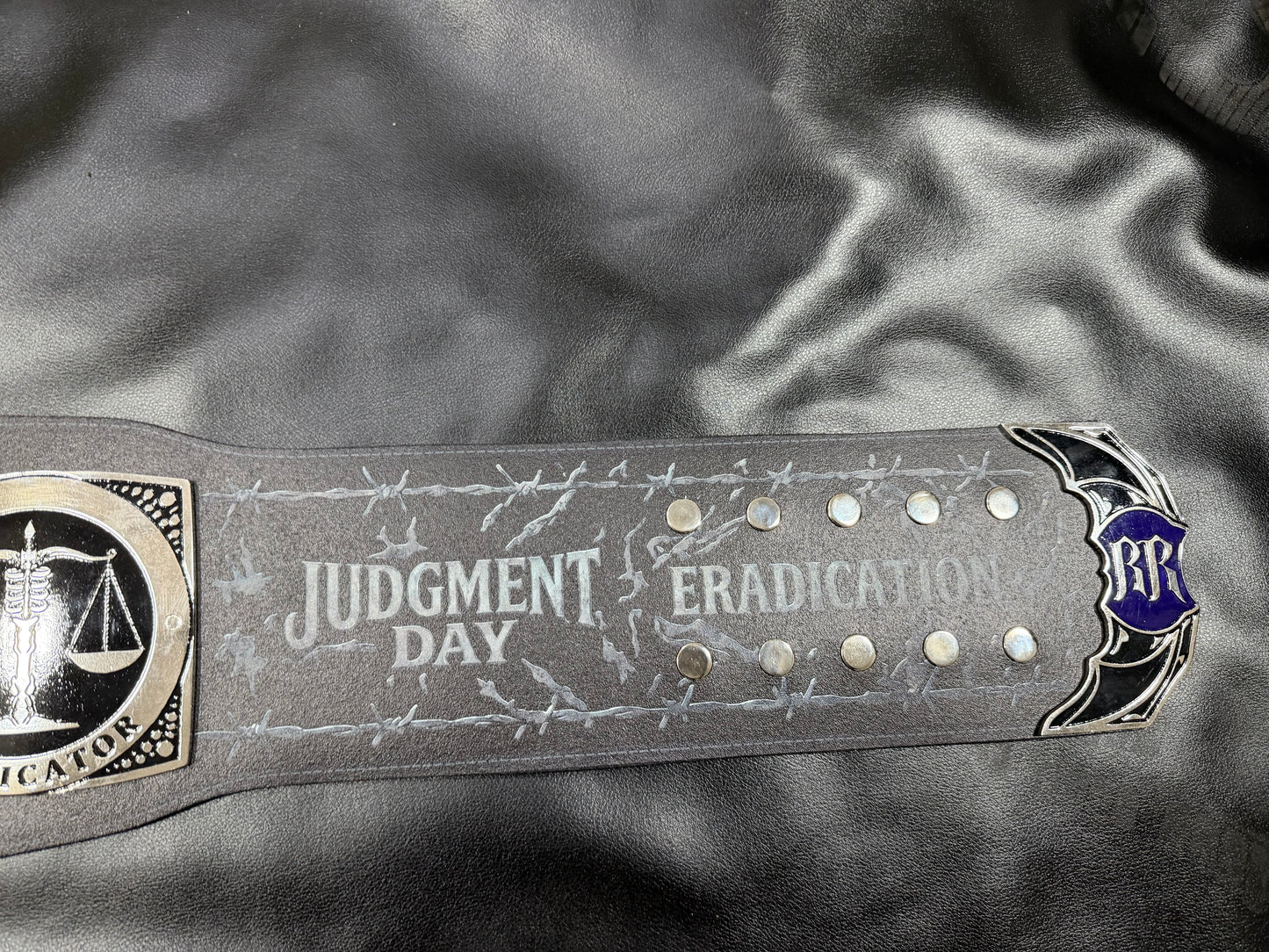 Rhea Ripley “THE ERADICATOR” Custom Championship Belt With Matching Premium Belt Bag| Handcrafted Collector’s Edition |Judment Day Inspired