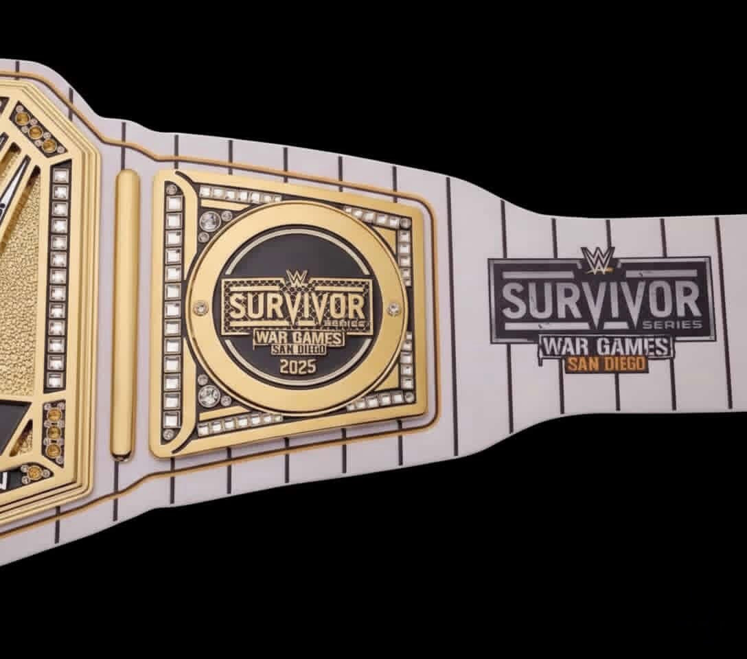 Survivor Series 2025 San Diego Undisputed Championship Replica Belt – 6mm Dual Metal Diecast Plates