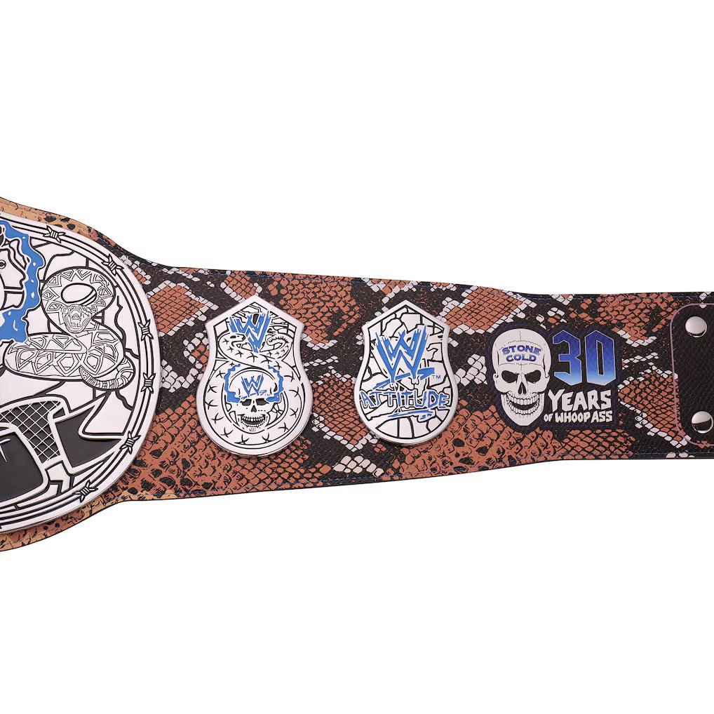 Stone Cold Steve Austin 30 Years Limited Edition Signature Series Championship Title Belt – Premium Wrestling Replica Collectible