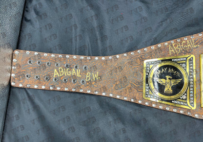 Custom Bray Wyatt Championship Belt Synthetic Leather Strap - Victory Vault Belts