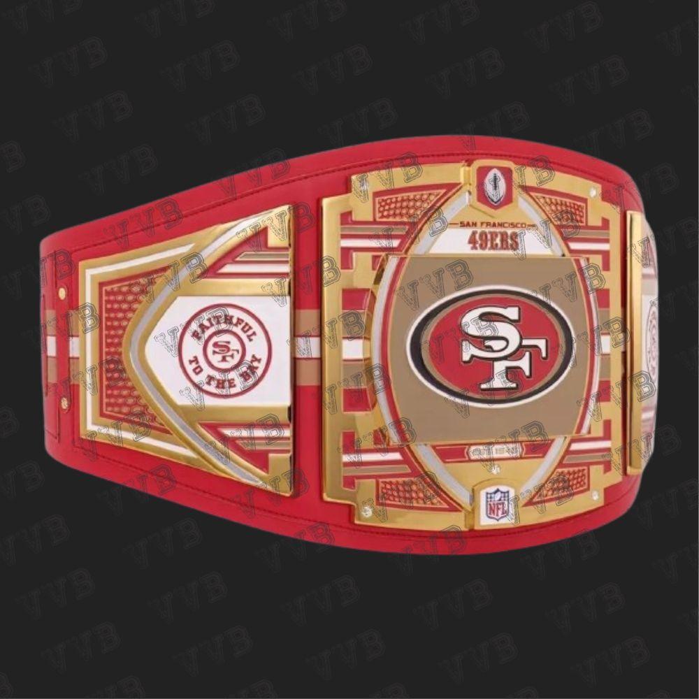 San Francisco 49ers WWE Legacy Championship Replica Title Belt 2mm Victory Vault Belts