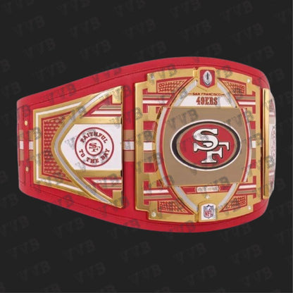 San Francisco 49ers WWE Legacy Championship Replica Title Belt 2mm Victory Vault Belts