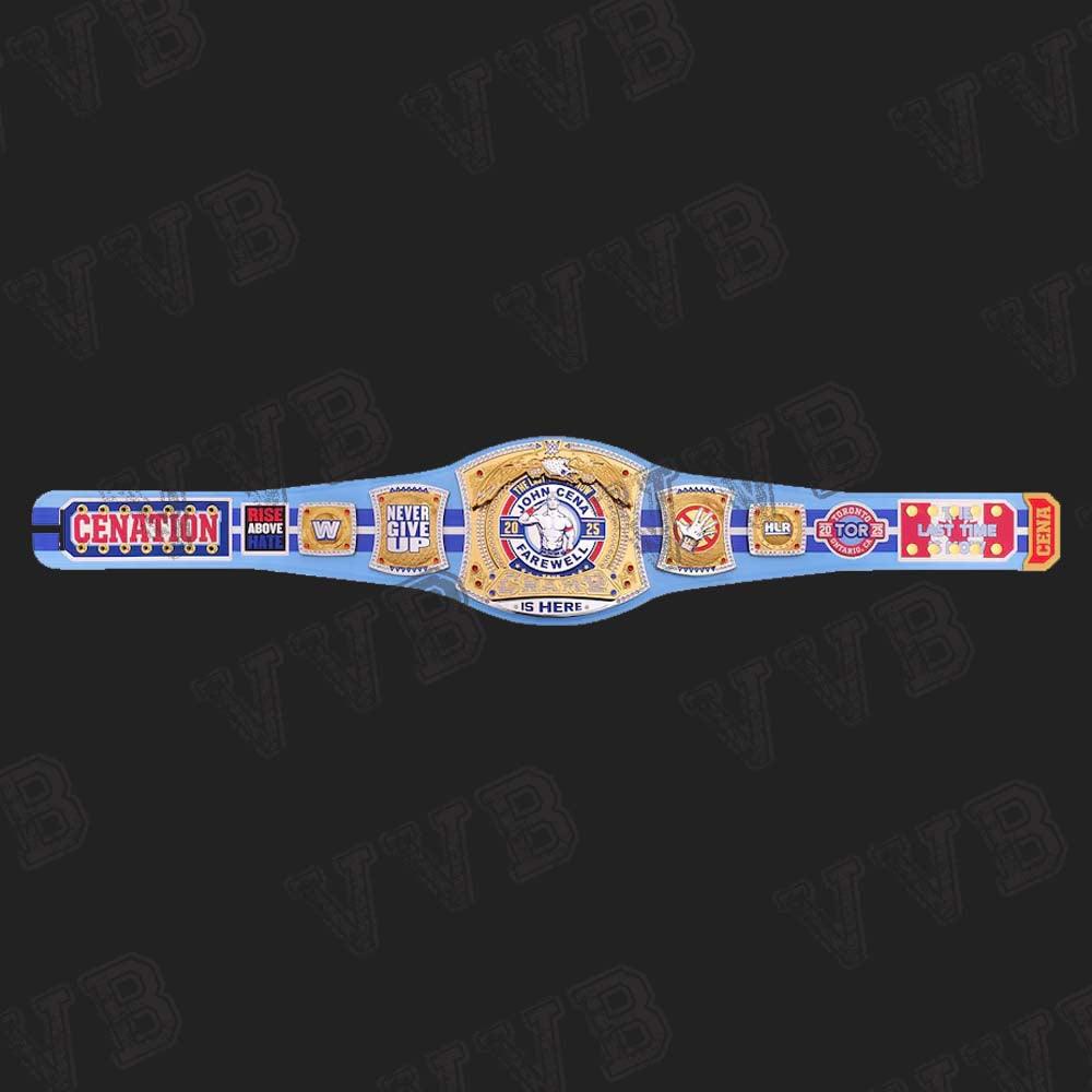 John cena Farewell Tour 2025 Toronto Spinner Championship Replica Title Belt 2mm Victory Vault Belts