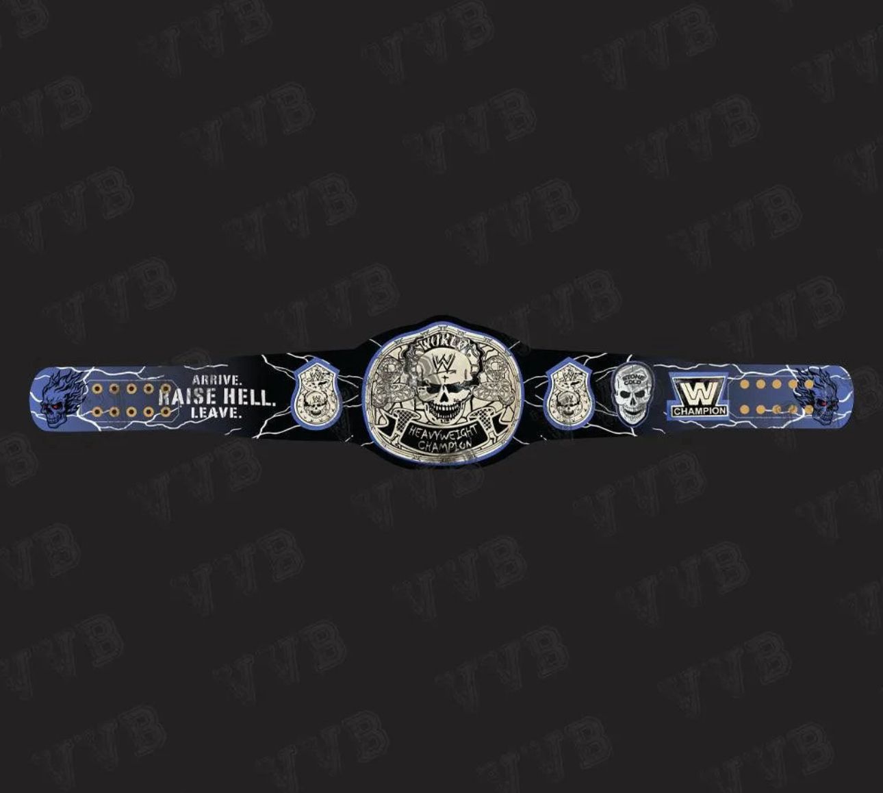 Custom New Stone Cold Limited Edition Smoking Skull Championship Wrestling Title Belt – 2MM Brass