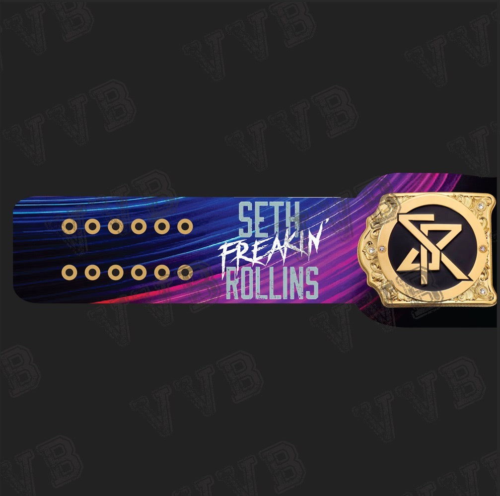 Custom Seth Rollins World Heavyweight Championship Belt Wrestling Title 6mm Diecast