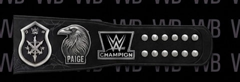 Women’s The Anti-Diva" Paige Signature Series Championship Concept Wrestling Belt Brass In Black