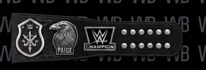 Women’s The Anti-Diva" Paige Signature Series Championship Concept Wrestling Belt Brass In Black
