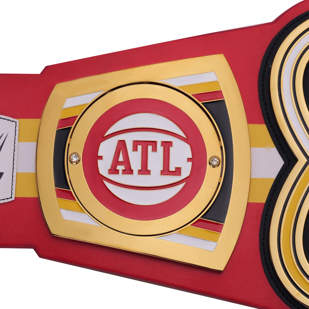 NBA Atlanta Hawks WWE Legacy Championship Title Belt – Premium Brass Plates Adult Leather Strap Custom Replica