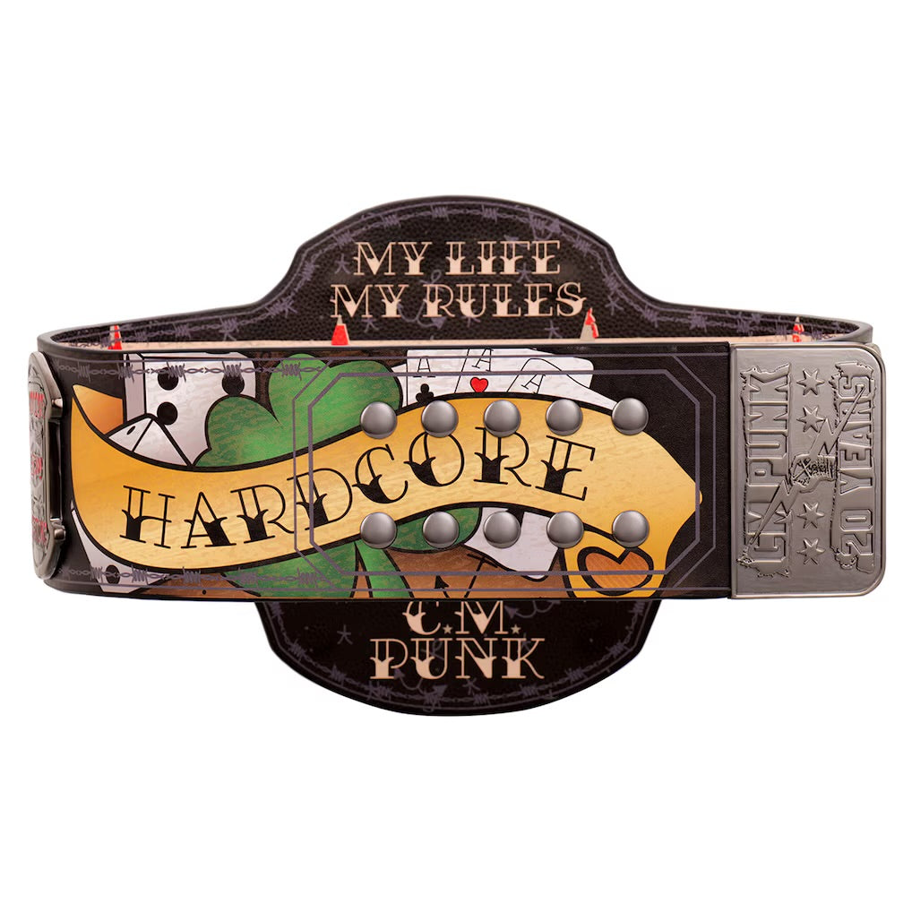 CM Punk Limited Edition ECW Heavyweight Championship Signature Series Replica Title Belt – Premium Adult Wrestling Collectible