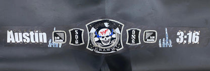 WF Attitude Era Stone Cold Steve Austin 3:16 Custom Championship Spinner Belt -Handcrafted Quality