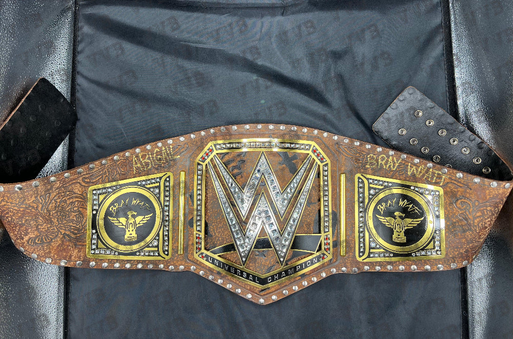Custom Bray Wyatt Championship Belt Synthetic Leather Strap - Victory Vault Belts