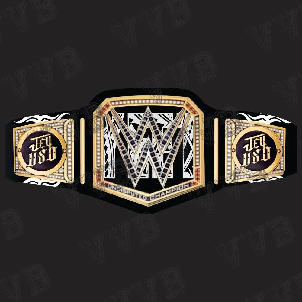 Custom Jey Uso Undisputed Championship Wrestling Replica Title Belt – 6MM