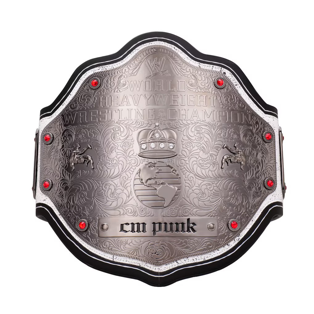 CM Punk Limited Edition Signature Series World Heavyweight Championship Replica Title Belt – Premium Adult Wrestling Collectible