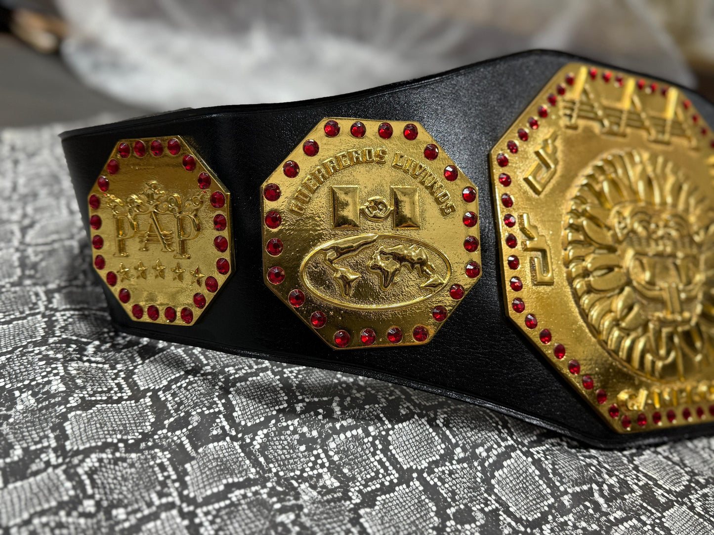 New AAA Mexico World Heavyweight Wrestling Championship Belt –Replica – Dominic